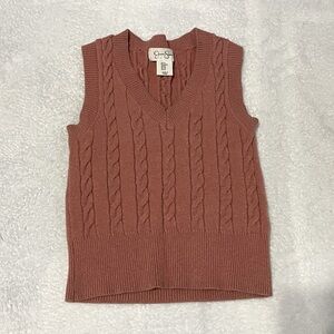 Jessica Simpson coral sweater vest